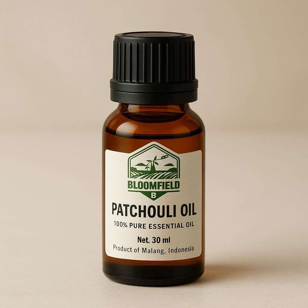 Patchouli oil bottle